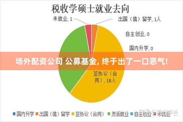 场外配资公司 公募基金, 终于出了一口恶气!