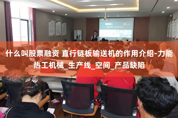 什么叫股票融资 直行链板输送机的作用介绍-力能热工机械_生产线_空间_产品缺陷