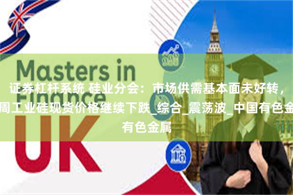 证券杠杆系统 硅业分会：市场供需基本面未好转，本周工业硅现货价格继续下跌_综合_震荡波_中国有色金属