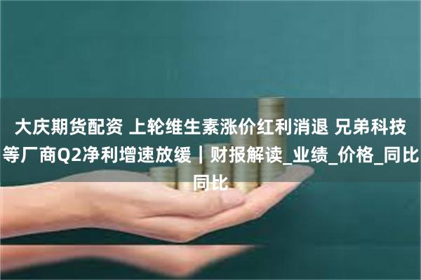大庆期货配资 上轮维生素涨价红利消退 兄弟科技等厂商Q2净利增速放缓｜财报解读_业绩_价格_同比